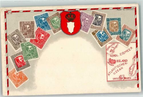 Briefmarkencollage Wappen