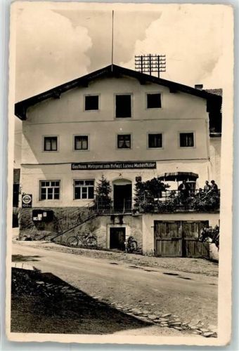 Schöllnach Gasthaus u. Metzgerei zum Hofwirt Fahrrad Emailleschild
