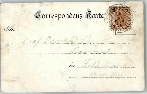 Bregenz Österr. Schiffspost Bodensee 16.9.1896