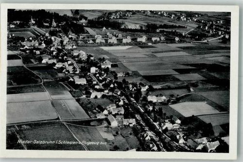 Niedersalzbrunn 1942 Fliegeraufnahme Strähle