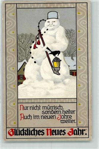 Neujahr Pfeife AK