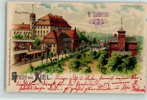 Kiel 1902 Kgl. Schloss Nr 760
