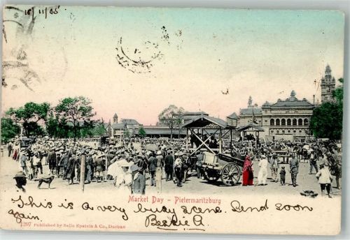 Pietermaritzburg 1905 Marktszene