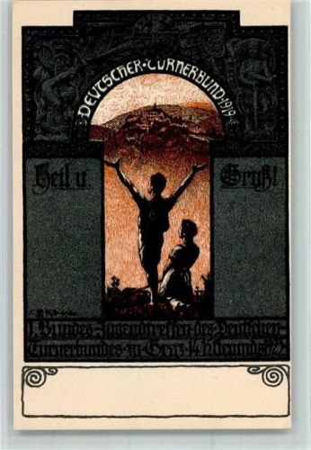 Graz Deutscher Turnerbund 1. Bundes-Jugendtreffen 1925 AK