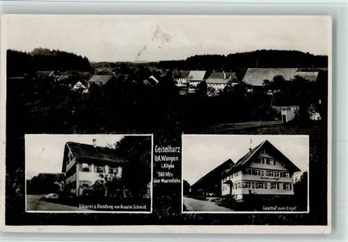 Geiselharz 1926 Käserei und Handlung von Anselm Schmid , Gasthof zum Engel AK