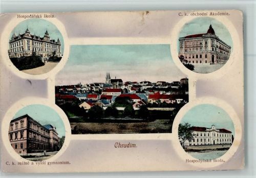 1911 Gymnasium, Schulen, Akademie , Teilansicht AK