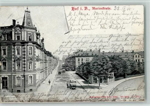 Hof 1902 Marienstraße AK