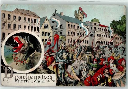 Furth Drachenstich Drache Ritter Gasthaus Max Scherbauer