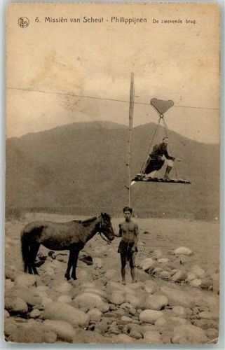 Manila 1924 Seilbahn Tracht Pferd Missien van Scheut
