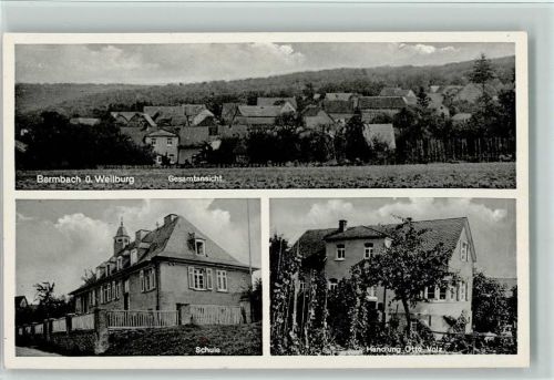 Bermbach schule, Handlung Otto Volz , gute Erhaltung AK