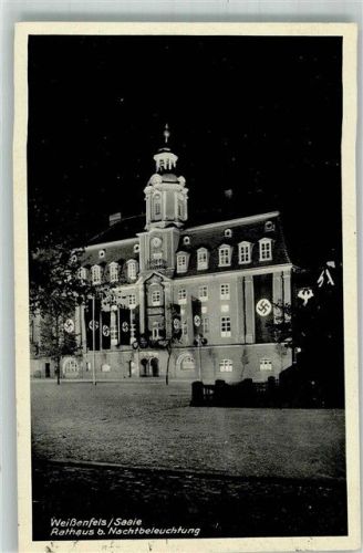 Weißenfels 1937 Rathaus im Festschmuck