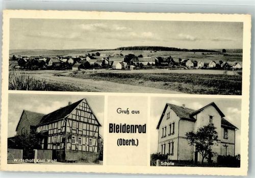 Bleidenrod Gasthaus Wolf Schule