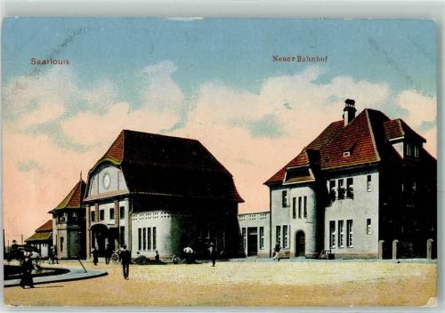Saarlouis 1915 neuer Bahnhof