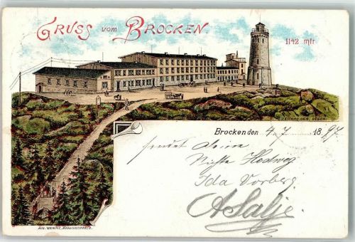 Brocken 1897 Hotel Turm