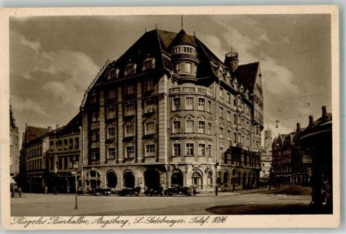 Augsburg Gasthaus Riegeles Bierhallen Oldtimer