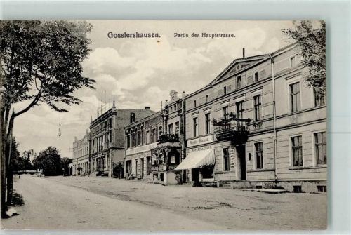 Goßlershausen Hauptstraße mit Mode Bazar AK