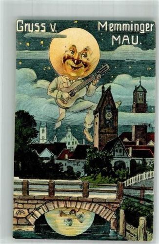 Memmingen 1915 Mond vermenschlicht