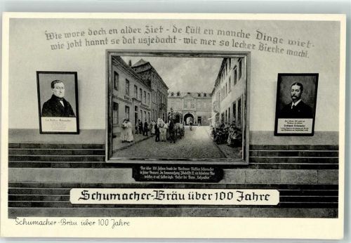 Düsseldorf Schumacher Bräu über 100 Jahre Postkutsche Brauerei Oststraße 123/125