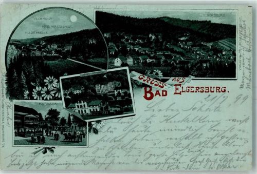 Elgersburg 1899 Villa Mohr Hotel Herzog Ernst H. A, Dr. Preiss Hotel Victoria Kurhaus