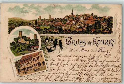 Kohren-Sahlis 1897 Ruine Ratskeller