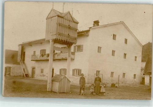 Plattling 1915 Familienfoto Taubenstall Ort lt. Stempel