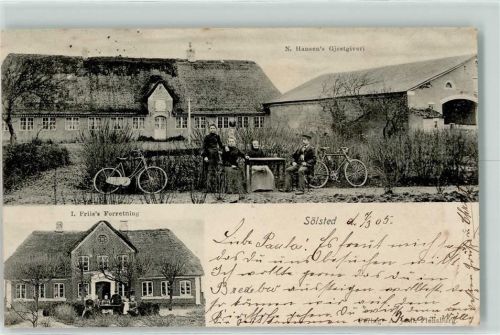 Tondern 1905 N. Hansen`s Gjestgiveri I. Friis Forretning Fahrrad