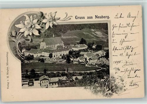 Dorf 1898 Neuberg - Bahnhof, Kloster AK Kastenstempel Neuberg