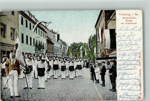 Freiberg 1905 Ereignis - Hüttenleute Parade , Bergwerk