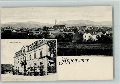 Appenweier Bahnhof Hotel ca 1913 AK