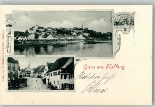 Nabburg 1899 Adelskorrespondenz Rathaus