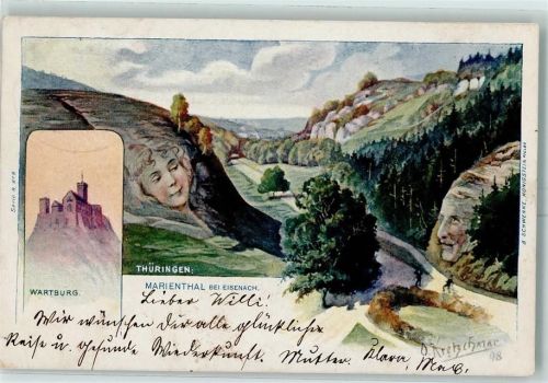 Eisenach 1900 Verlag Schwenke Serie 8 Nr. 6 sign. O. Kretschmar