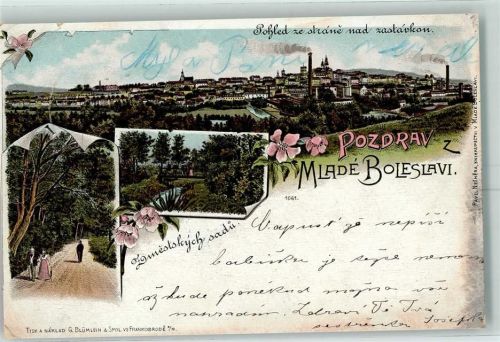 Velke Brezno 1898 Mlade Boleslavi Lithographie