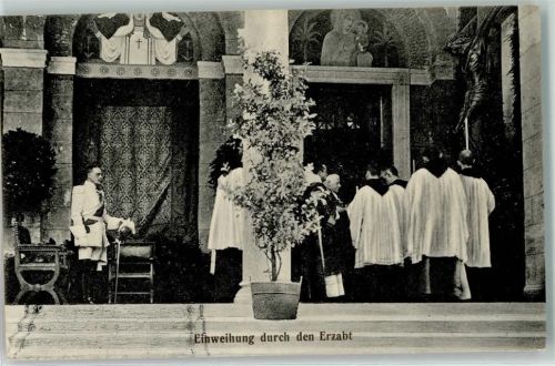 Beuron Übergabe des von Sr. Majestät dem Kaiser gestifteten Kruzifixes durch den Fürsten zu Fürstenberg Einweihung durch den Erzabt