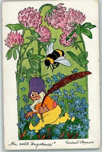 Biene Zwerg Volkskunstbund Serie 7/141 AK
