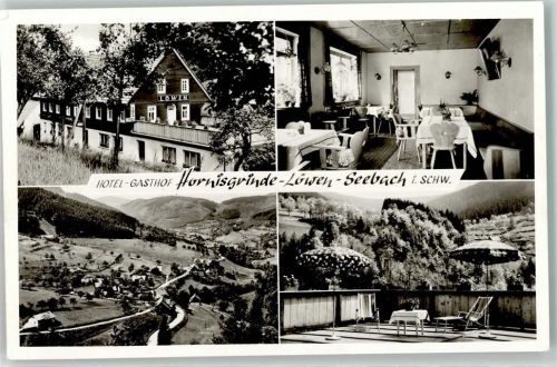 Seebach Hotel-Gasthaus Hornisgrinde-Löwen Gastraum Balkon