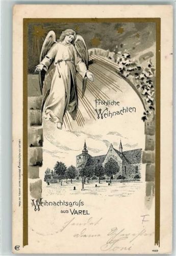 Varel 1900 Engel Weihnachtsgruß
