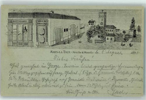 Mars-la-Tour 1895 Meurthe u. Moselle Hotel du Comerce
