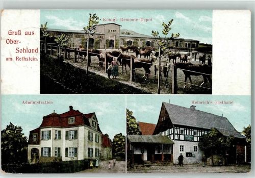 Sohland Königl. Remonte-Depot Administration Heinrich`s Gasthaus