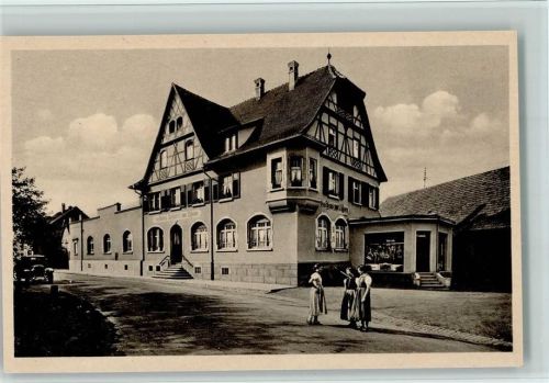 Denzlingen 1935 Gasthaus zum Ochsen, sehr gute Erhaltung AK