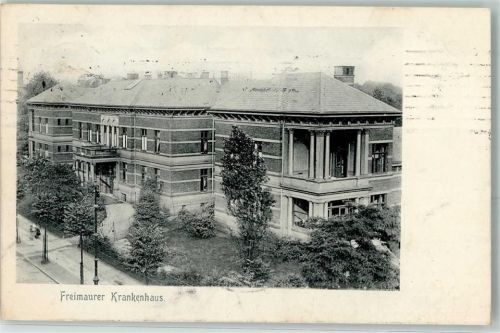 W2000 Hamburg Krankenhaus Ort lt. Recherche Freimaurer 1906 Gebrauchsspuren
