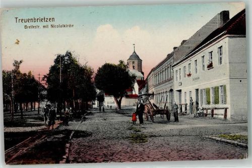 Treuenbrietzen Breitestraße mit Nicolaikirche