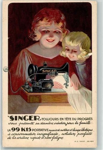 Singer Werbung AK