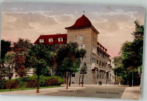 Oberhausen 1915 Bahnpost Cöln Hannover Zug 206 14.12.15 Städt. Sparkasse