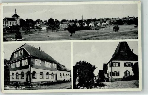 75334 W7541 Langenalb - Rathaus Gasthaus zum Lamm