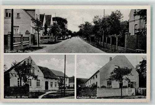 Zinsdorf Dorfstraße Gasthaus W. Platz Kaufmann Selig Auto
