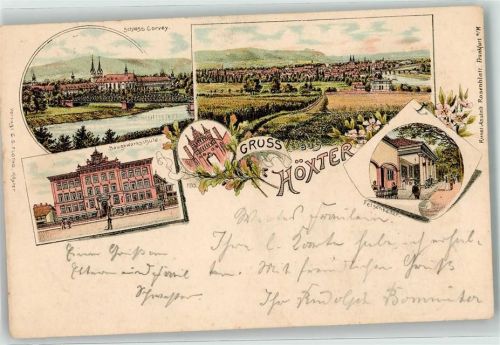 Höxter 1897 Schloss Corvey Baugewerbeschule Fesenkeller