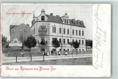 Zehlendorf 1913 Gasthaus Zum Brauenen Bär Georg Mickley