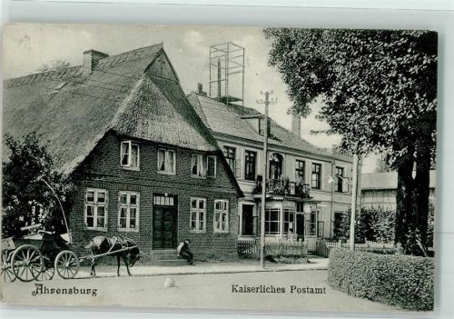 Ahrensburg 1905 Kaiserliches Postamt