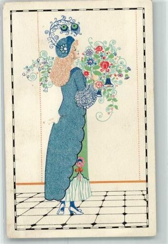 Frau Blumen Pfauenfeder August Patek
