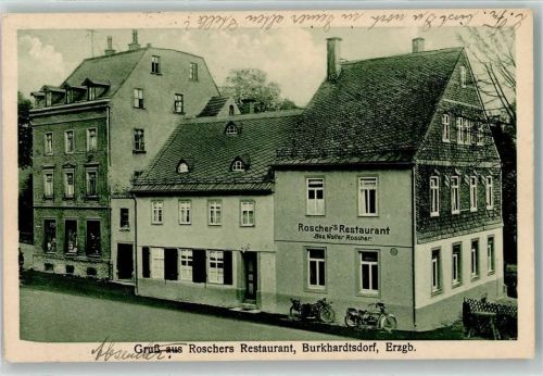 Burkhardtsdorf Roschers Gasthaus Motorrad